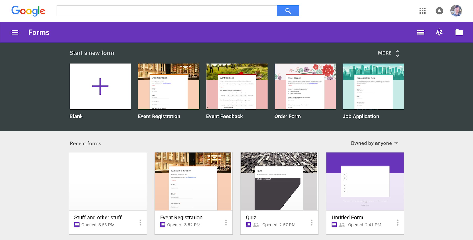  Google Forms