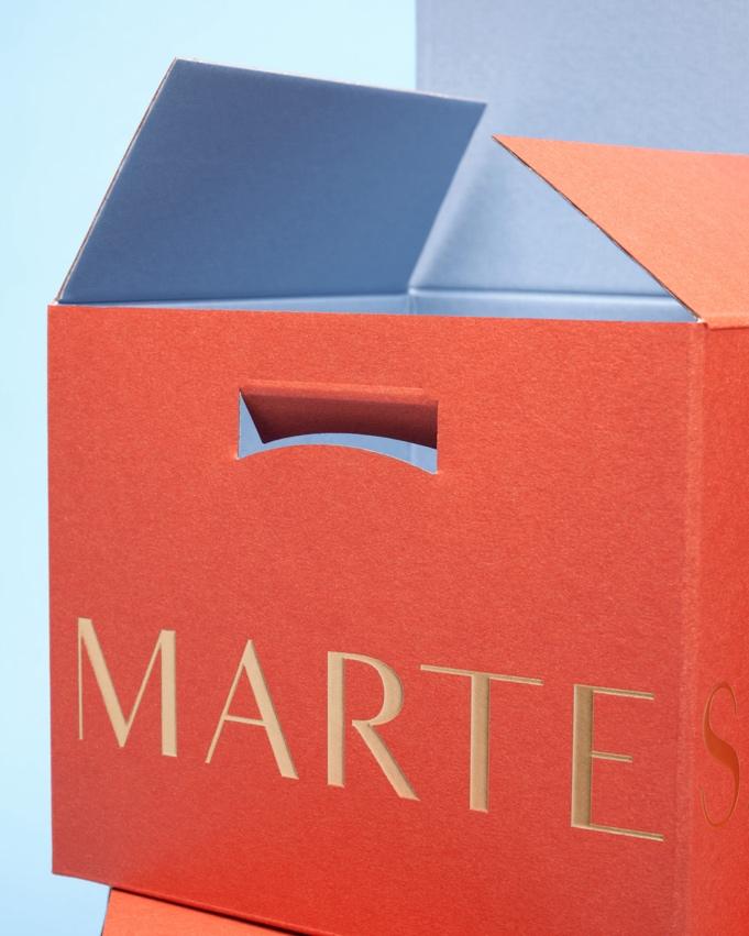 Branding and packaging design artifacts for Martesana pastry shop rebranding project