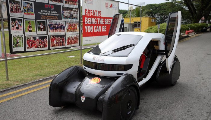 Nanyang venture 8 nv8 3d printed car