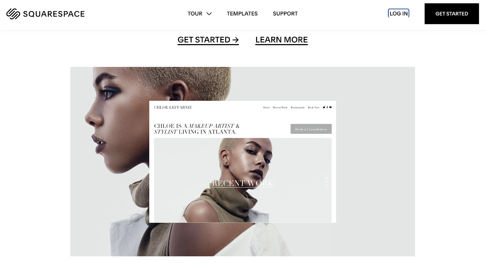 Squarespace websites and e-commerce sites.