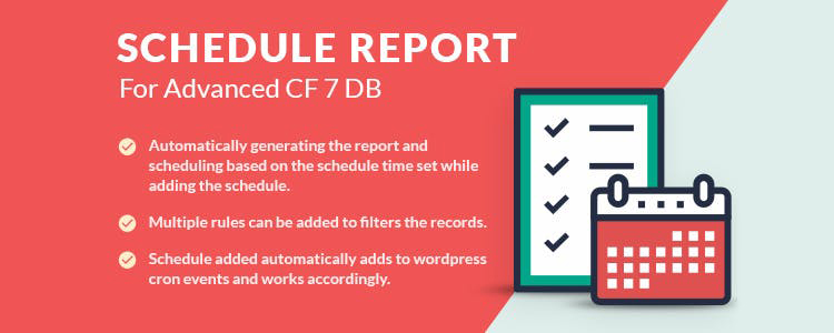 Agendar relatório para o complemento Premium CF7 DB Premium