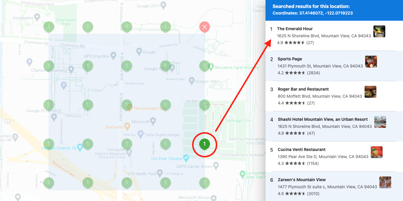 the feature in Grid My Business - one great local rank tracking tool