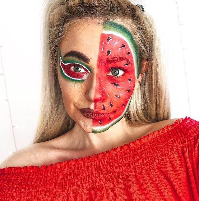 Watermelon Creative Makeup