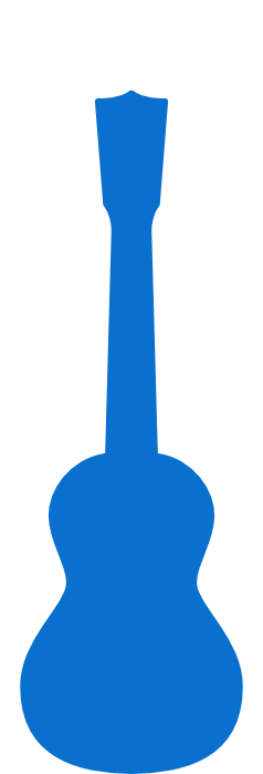 dáng đàn Concert Ukulele Silhouette