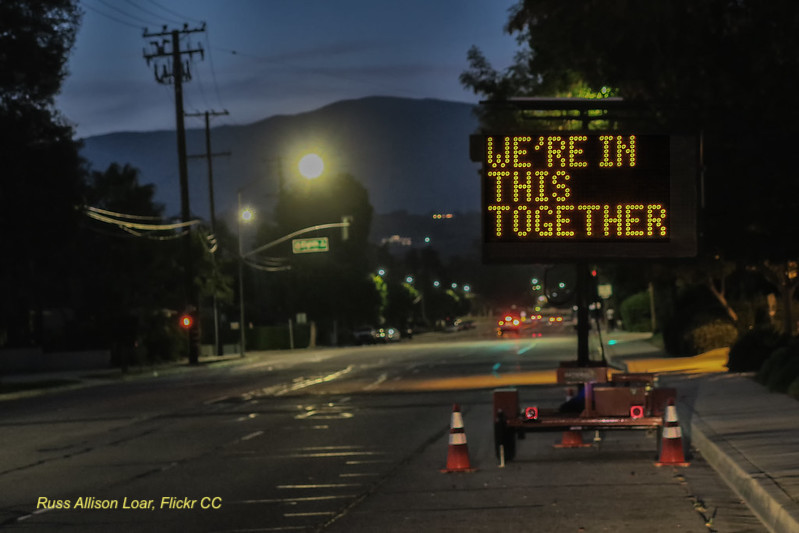 Street Sign &Quot;We're In This Together&Quot;