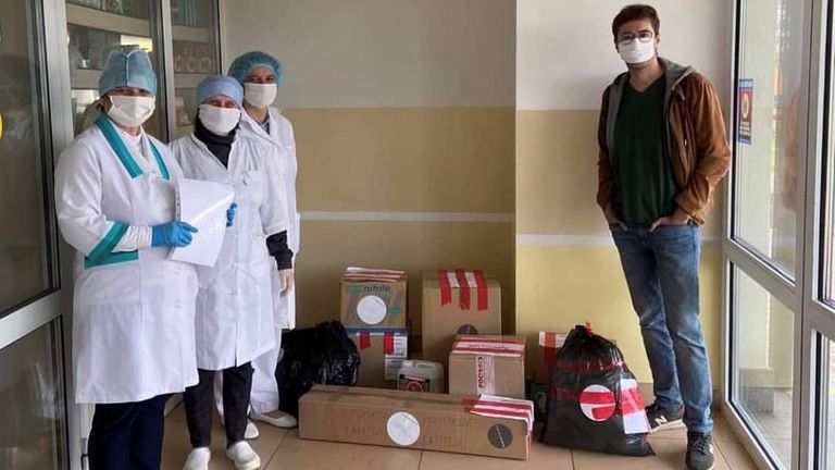 Healthcare facilities in Belarus have had to rely on charities for PPE. Pic: BYCOVID19