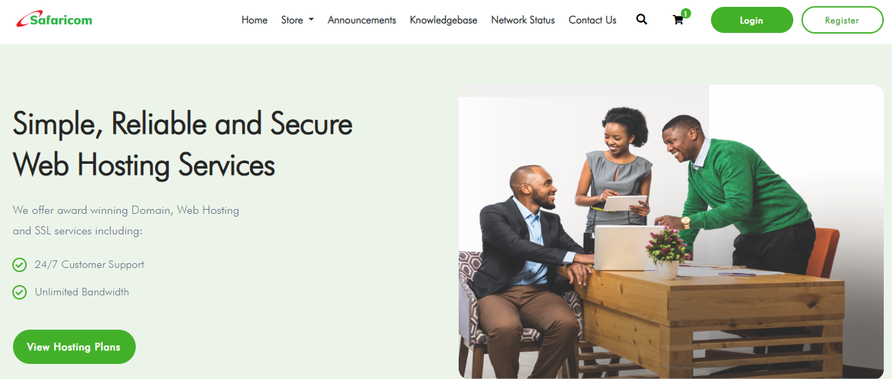 Safaricom web hosting