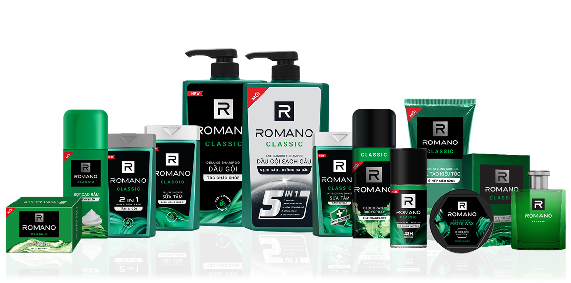 Thương hiệu Romano nổi tiếng với bộ sản phẩm chăm sóc da và sắc đẹp cho nam giới