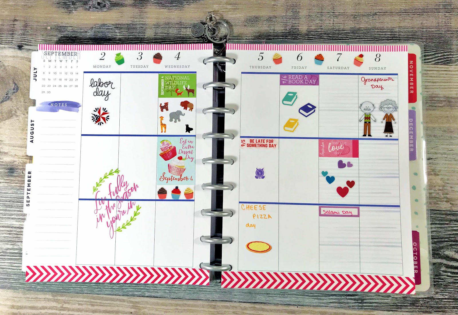 Indiana Inker Weekly Spread Wacky Holidays September 28, 2019