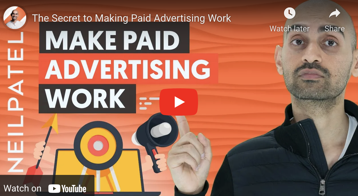 Bald man discussing the secret to paid advertising work.