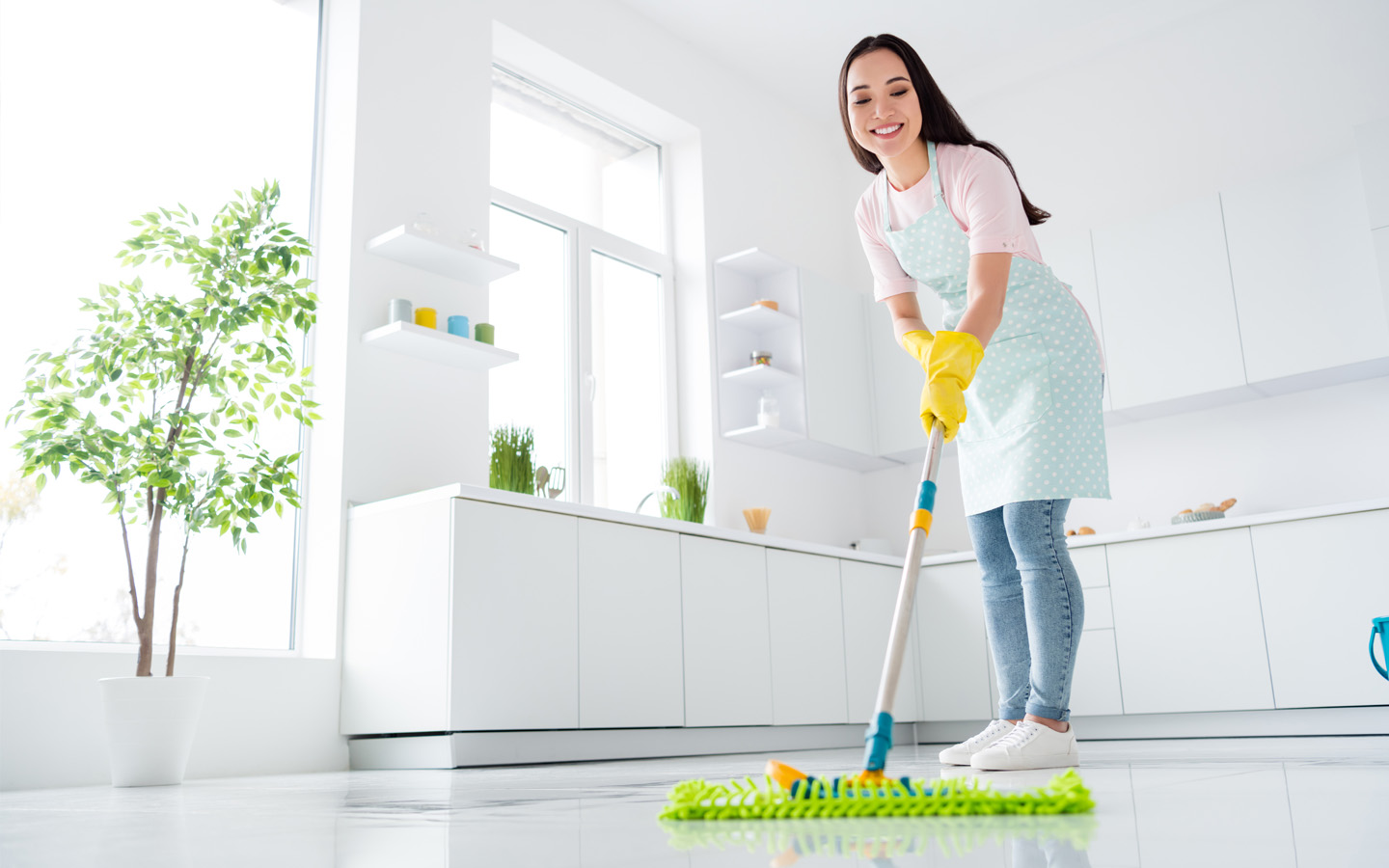 clean the floor regularly