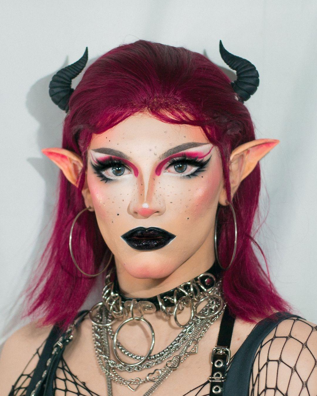 Punk Demon Crazy Makeup