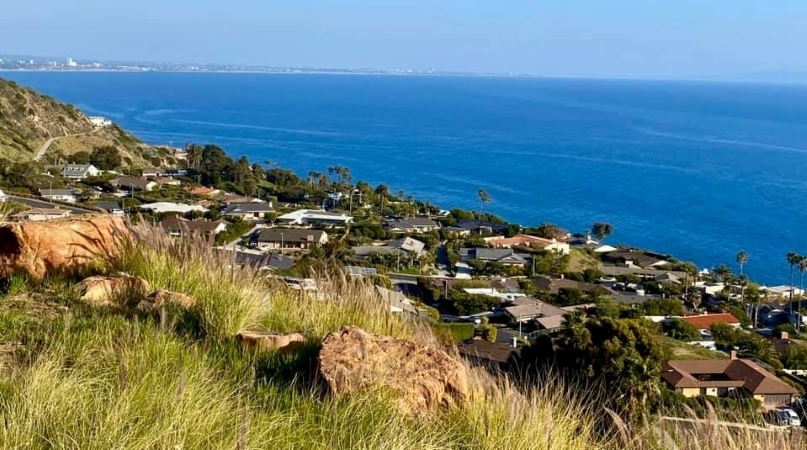 View from Big Rock Canyon in Malibu, CA