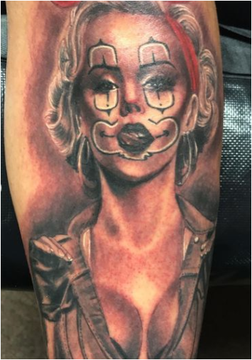 Bad Girl Look Marilyn Monroe Tattoo