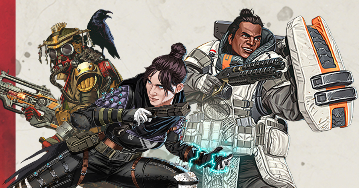 Apex Legends characters drawn