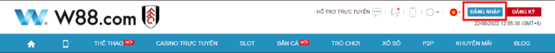 Đăng nhập tài khoản nhà cái W88
