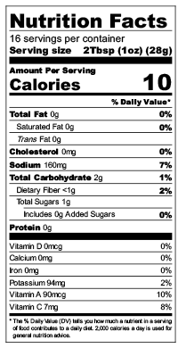 Radish Kimchi Nutrition Facts