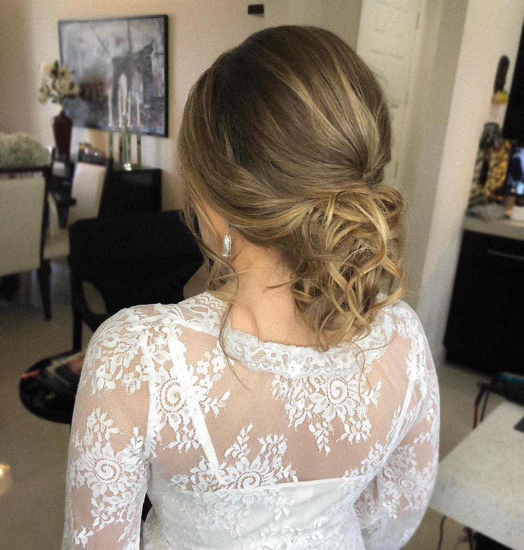 Cascading Charm Bun Hairstyle