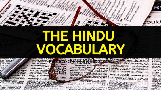 The Hindu Vocabulary With Hindi Meaning Synonyms Antonyms