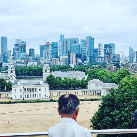 panorama Londynu z Royal Observatory