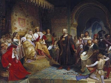 Ficheiro:Emanuel Gottlieb Leutze - Columbus Before the Queen.JPG