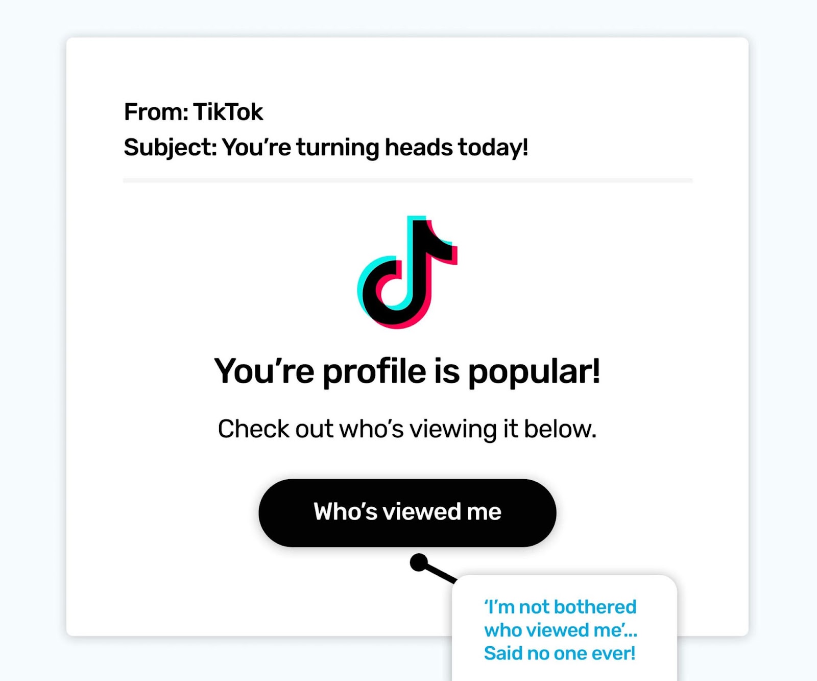 TikTok Phishing Example