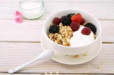 Bowl with Yogurt, Granola and Fruit