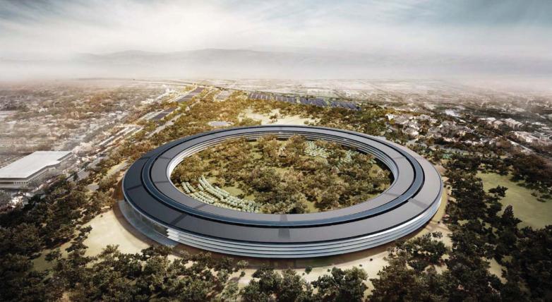  Trụ sở mới của hãng Apple, với thiết kế mô phỏng chiếc đĩa bay. 