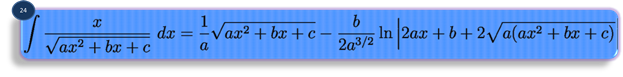 integration formula