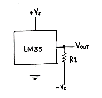Circuit of a full-range centigrade temperature sensor