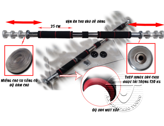 Gậy xà đơn thanh ngang đơn giản, tiện lợi, dễ sử dụng