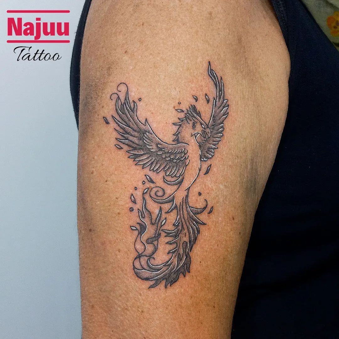 Elegant Phoenix Tattoo