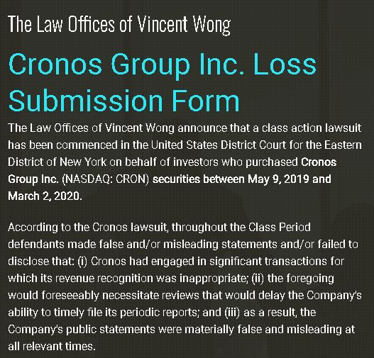 Cronos Group news