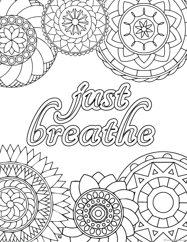 12 FREE Adult Coloring Pages for Anxiety Relief - Formal Normal