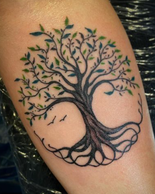  Beautiful Tree Yggdrasil Tattoo