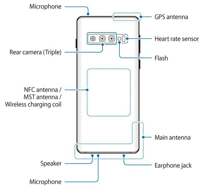 Rear view of S10+