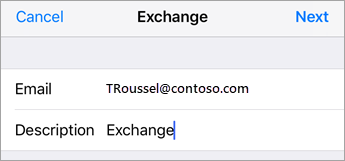 Exchange Sign In