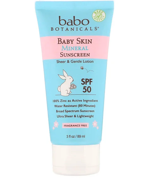 Babo Botanicals Baby Skin Mineral Sunscreen