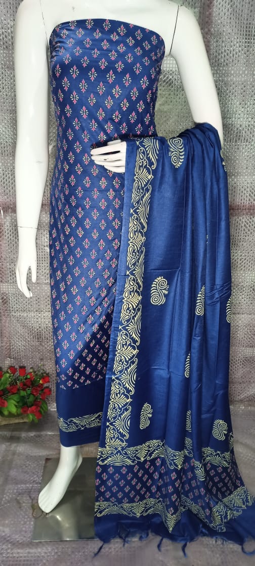 Kattan Silk Dress material