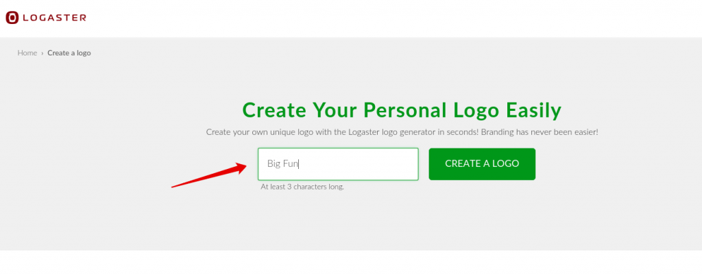 Crear un logaster logo