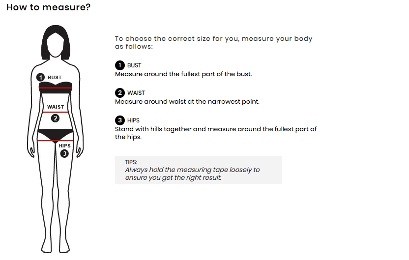 dresslily sizing guide