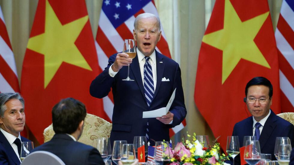 美国总统拜登访问越南，2023年9月