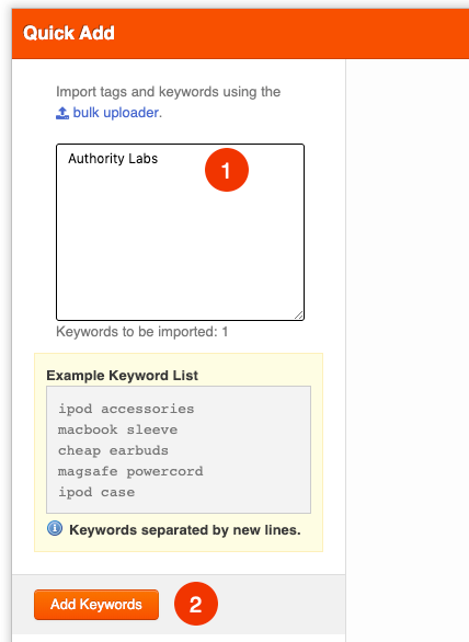 setup authority labs mobile rank tracking step 6