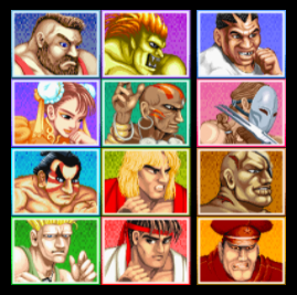 Street Fighter II slot symbols 1