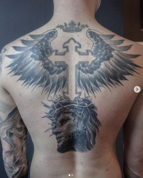 Jesus Tattoo On Full Back