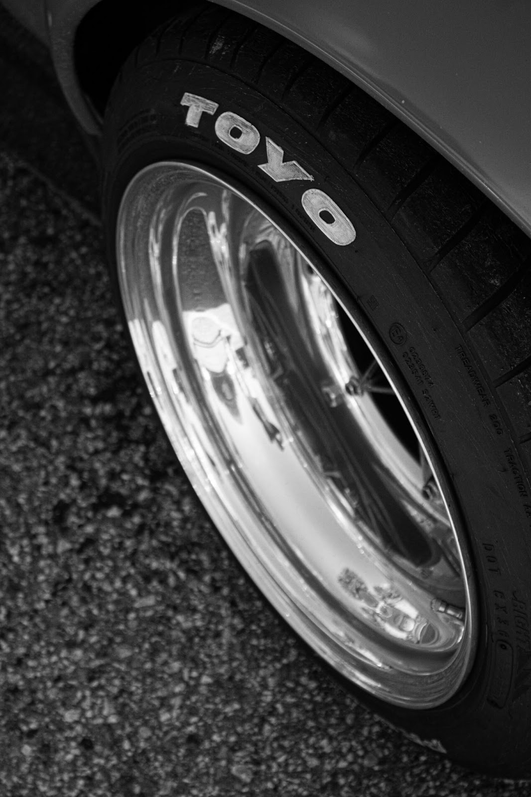 A close-up picture of a stylish Toyo tire
