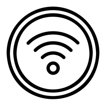 une icône en noir et blanc d'un wi wi wi wi wi wi wi wi wi wi wi wi wi - icône de contour wifi