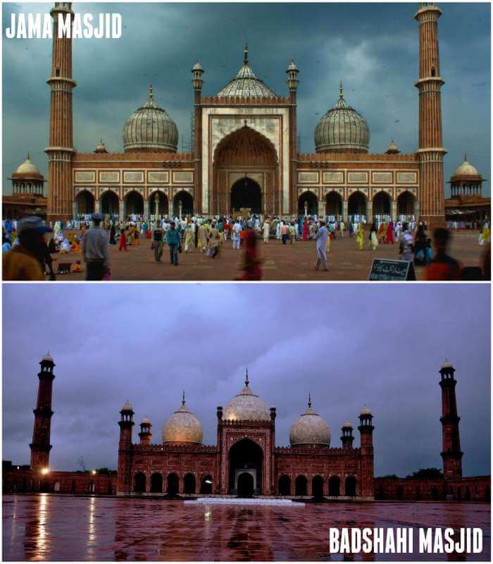 two similar looking mosque