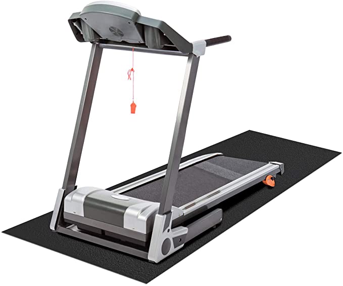 Treadmills Mat for Health & Fitness Exercise Equipment Mat- Anti Fatigue Floor Mat, Fitness Mat, Elliptical Mat, Jump Rope Mat, Gym Mat Used On Hard Floors and Carpet Protection 36"x60"