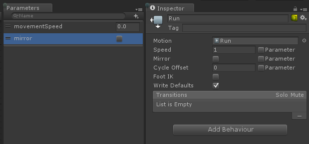 Runtime Animator State Properties (speed, mirror, cycleOffset) for  -  Unity Forum